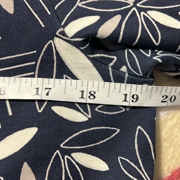 Tory Burch,Pima Cotton Shirt Dress Short Sleeve,Drawstring-Waist,Navy,Size S - Picture 7 of 8